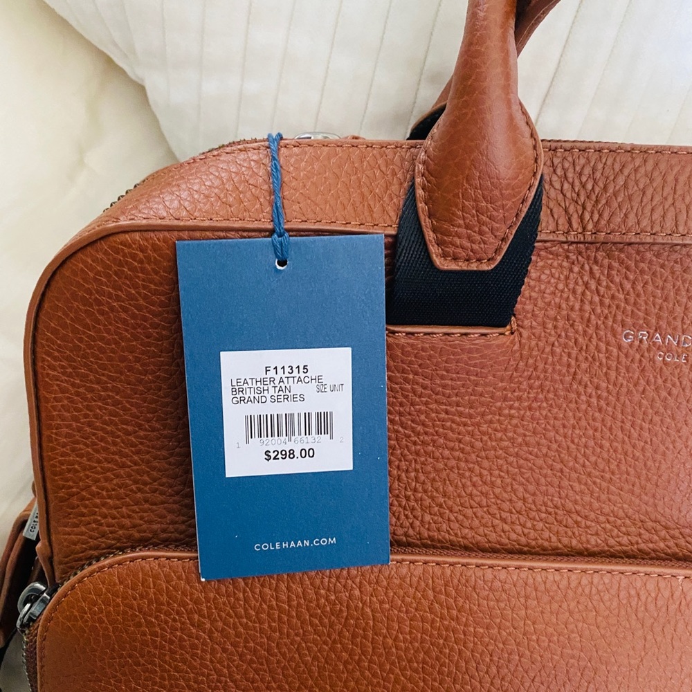 COLE HAAN LEATHER ATTACHÉ NEW W TAGS